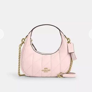 Coach Light Pink Quilted Mini Bag
